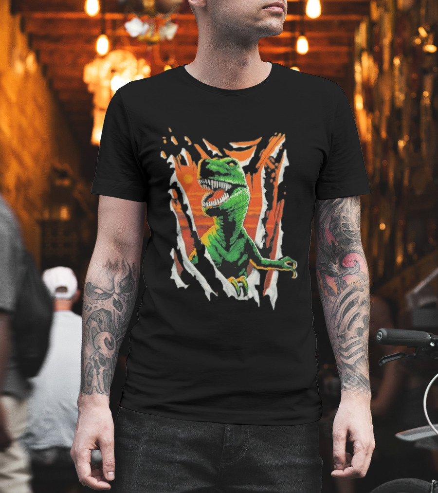 Liquid Blue Rex Dinosaur Jurassic Ripped Claw T-Shirt