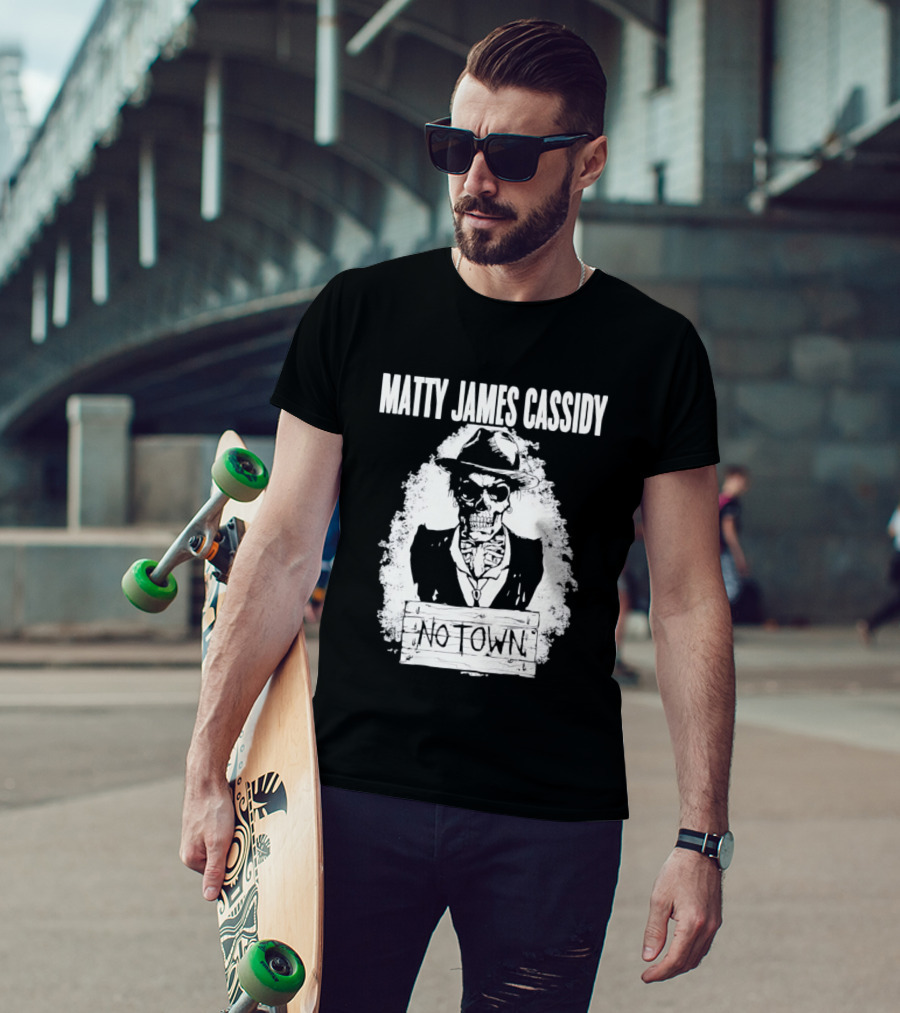 Matty James Cassidy No Town Musician Skull T-Shirt