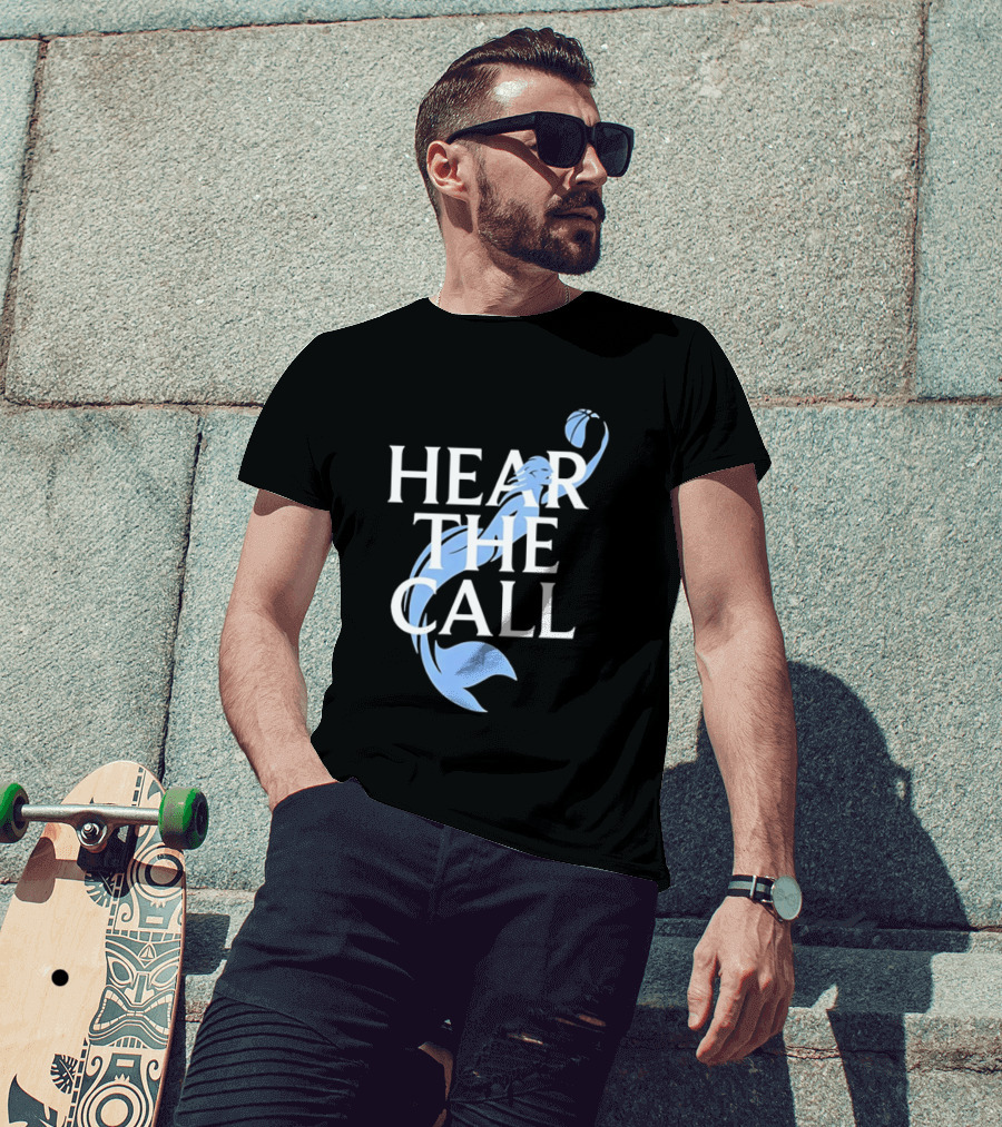 Hear The Call Mermaid Basketball Sports T-Shirt