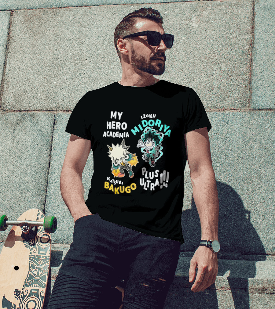 My Hero Academia Izuku Midoriya Katsuki Bakugo Plus Ultra T-Shirt