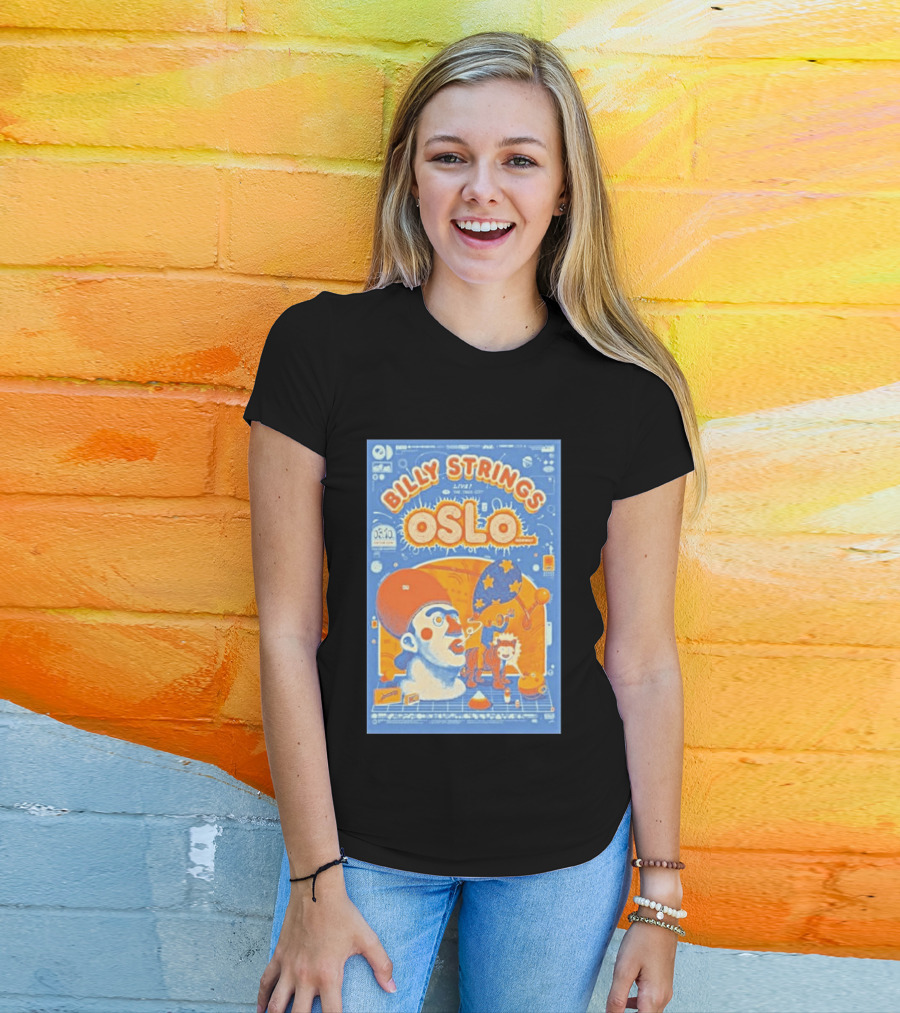 Billy Strings Live Oslo Norway 06.10 Tour Event T-Shirt