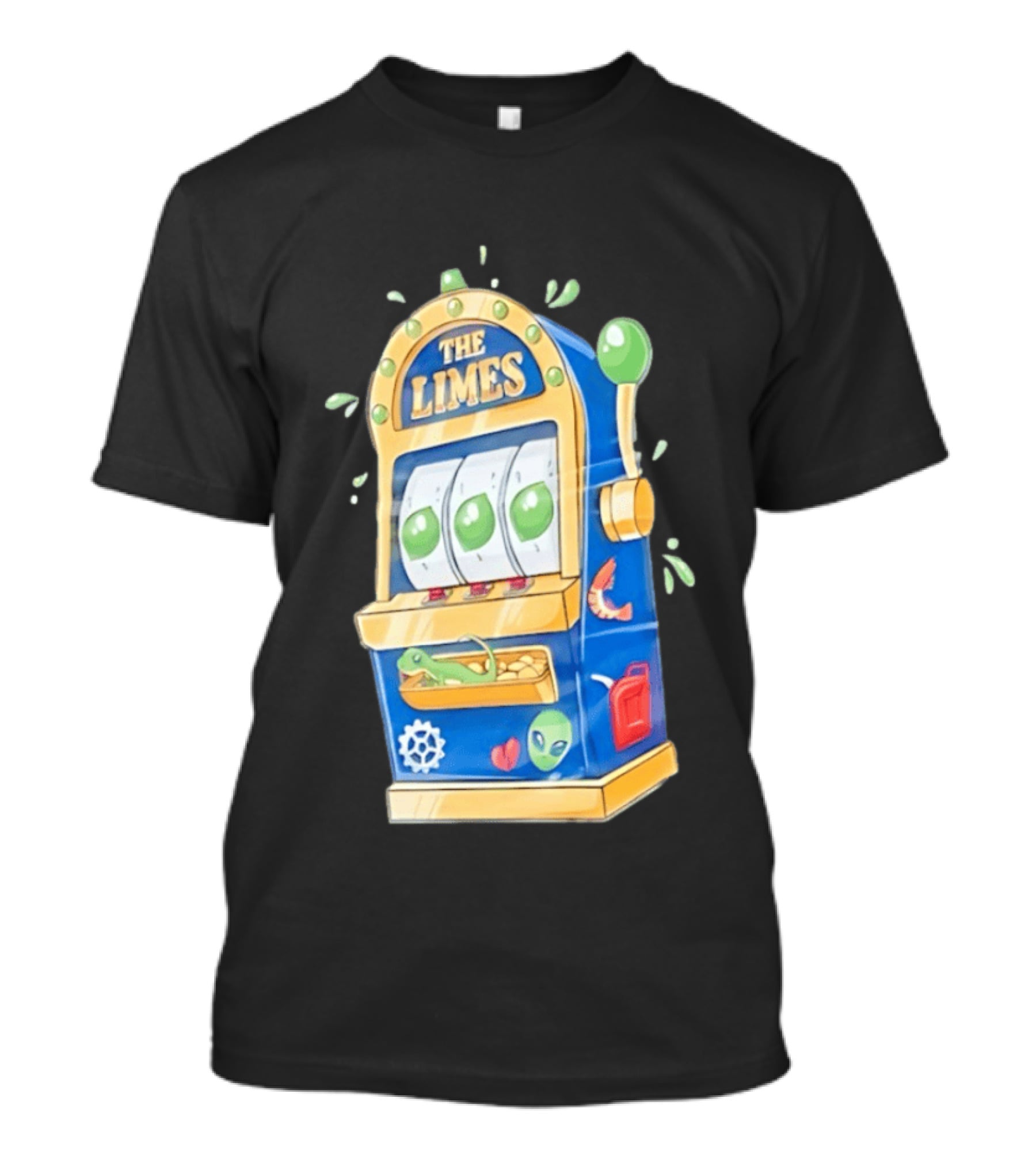 The Limes Slot Machine Gambling Casino With Aliens And Citrus T-Shirt
