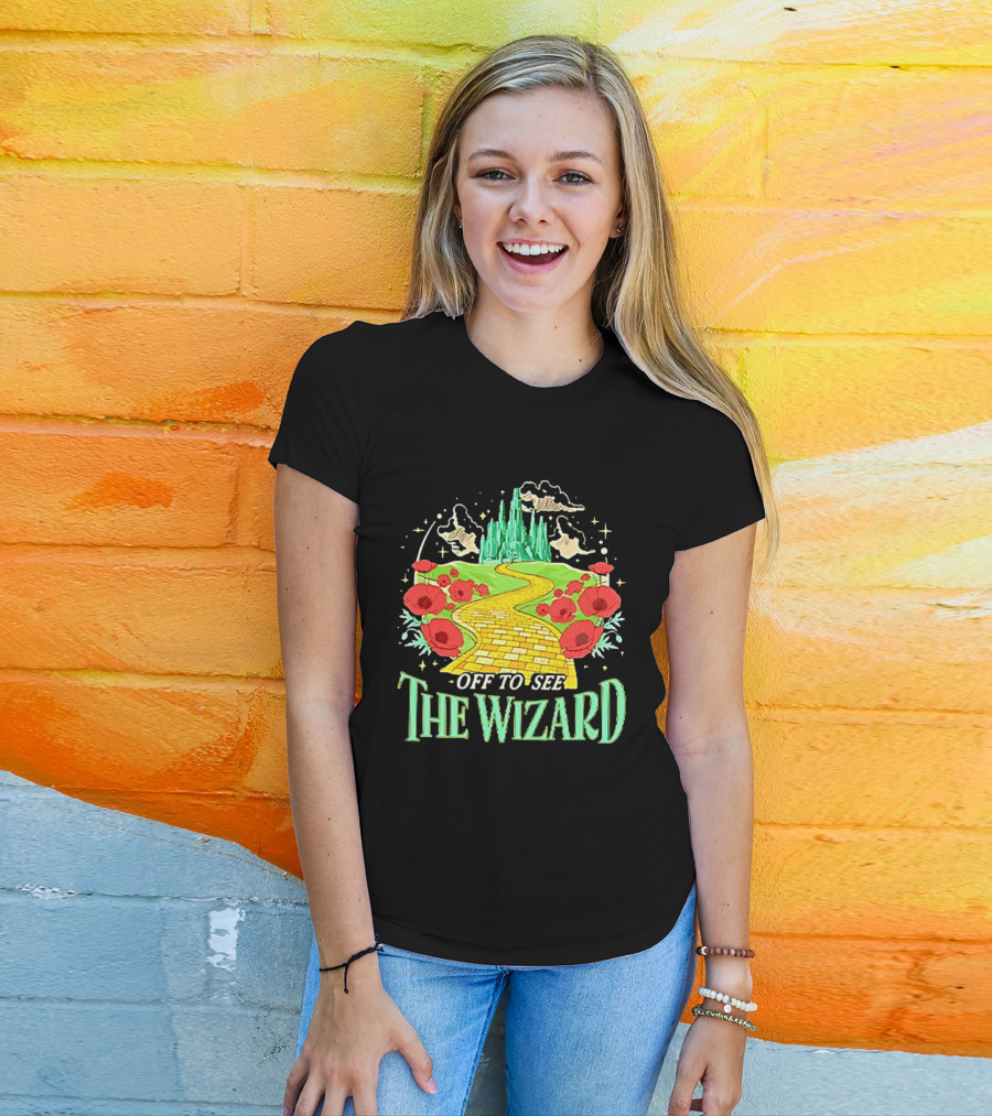 Off To See The Wizard Yellow Brick Road Fantasy Longsleeve T-Shirt
