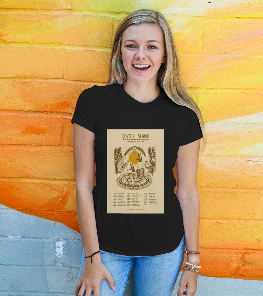 Coyote Island Summer Fall 2026 Tour Portland Boise Berkeley Petaluma T-Shirt