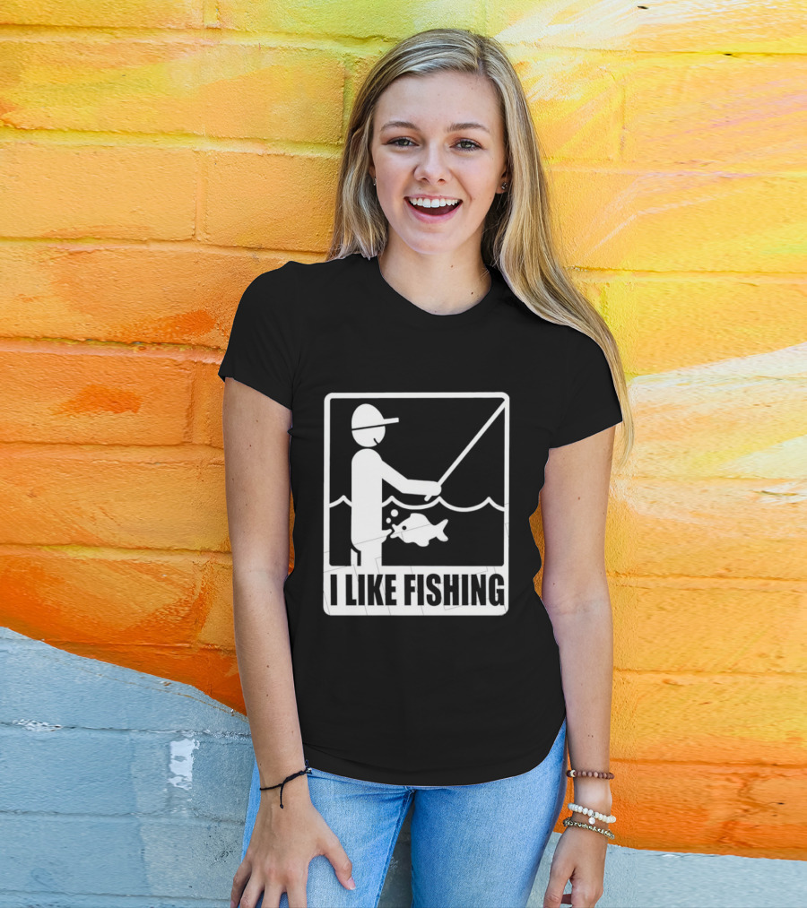 I Like Fishing Fisherman Angler Catching Fish T-Shirt