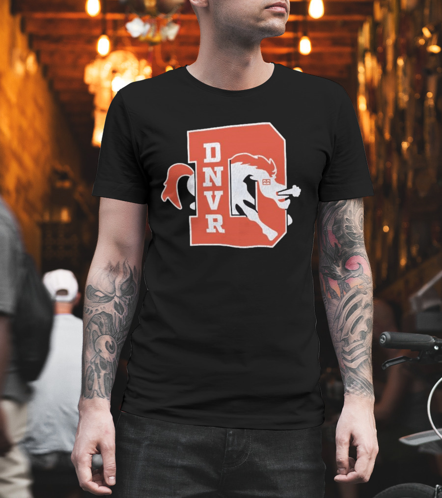 DNVR Denver Broncos Retro Horse Head T-Shirt