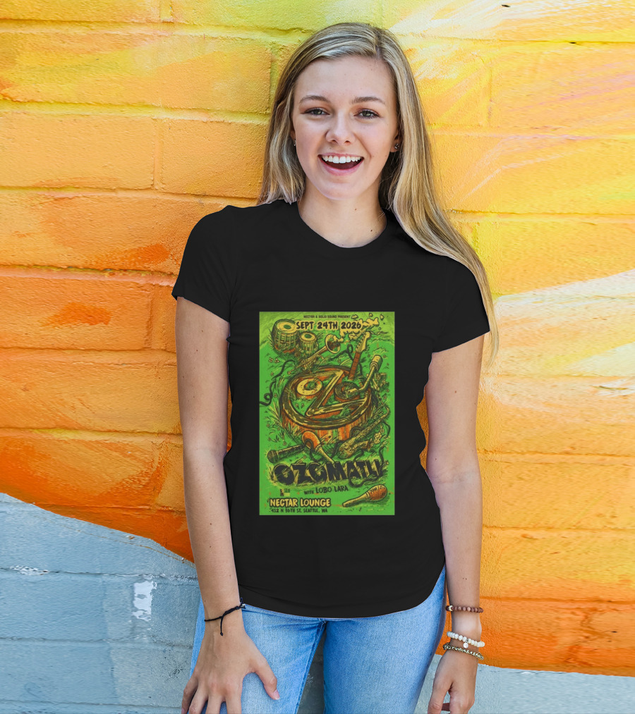 Ozomatli At Nectar Lounge Seattle With Lobo Lara September 24th 2026 T-Shirt
