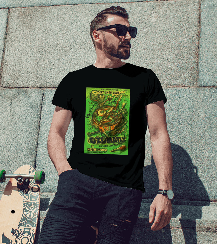 Ozomatli At Nectar Lounge Seattle With Lobo Lara September 24th 2026 T-Shirt