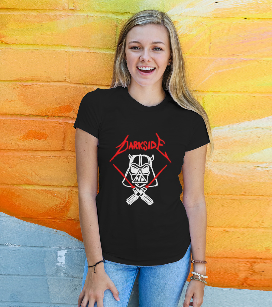 Darth Vader Join The Dark Side Metal Crossover Darkside Zwrocle Lightsabers T-Shirt