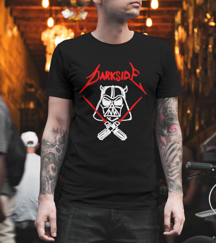 Darth Vader Join The Dark Side Metal Crossover Darkside Zwrocle Lightsabers T-Shirt