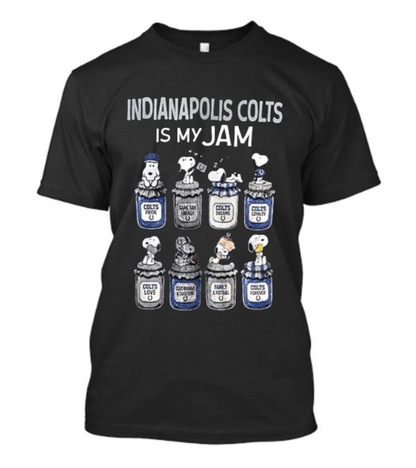Indianapolis Colts Is My Jam Snoopy Colts Pride Family Forever T-Shirt