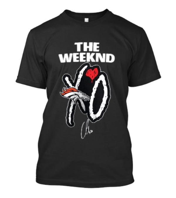 THE WEEKND XO Denver Broncos Collaboration T-Shirt