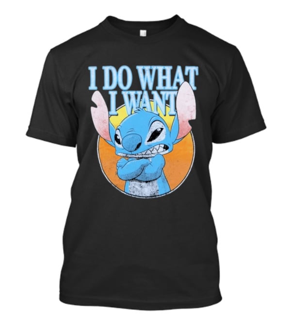 Disney Lilo And Stitch Men's Stitch I Do What I Want Vintage Look T-Shirt