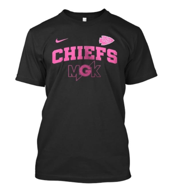 Nike Kansas City Chiefs MGK Collaboration Pink T-Shirt