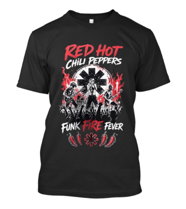 Red Hot Chili Peppers Funk Fire Fever Band Concert T-Shirt