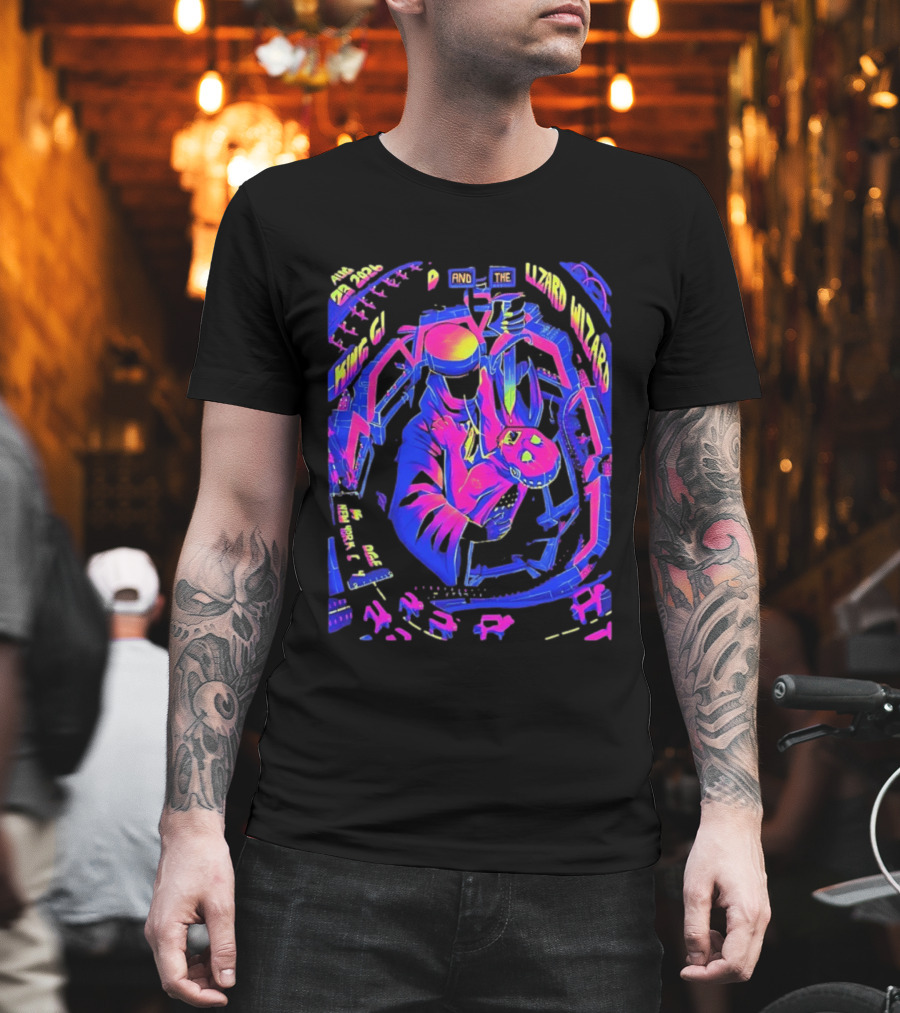 King Gizzard And The Lizard Wizard Aug 23 2024 New York City KS Bridge Concert T-Shirt