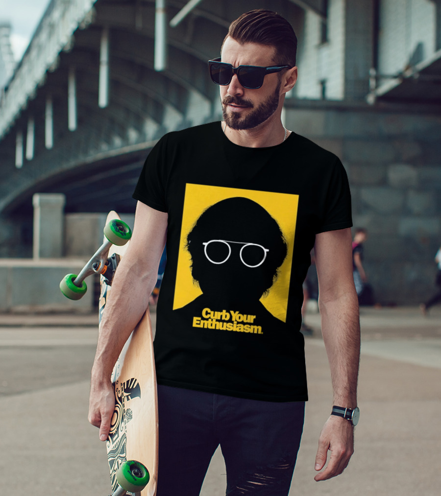 Curb Your Enthusiasm Larry David Silhouette Glasses T-Shirt