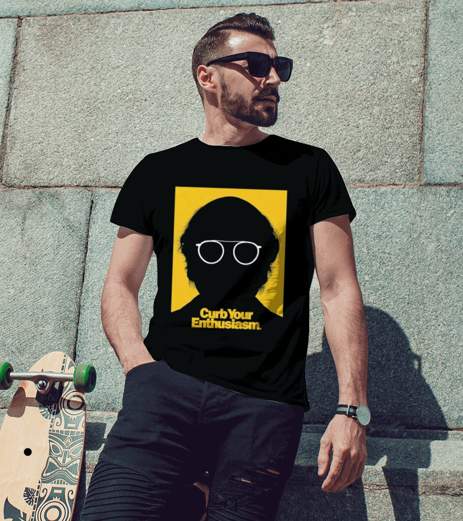 Curb Your Enthusiasm Larry David Silhouette Glasses T-Shirt