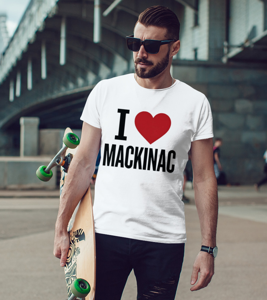 I Love Mackinac Michigan Travel Vacation T-Shirt