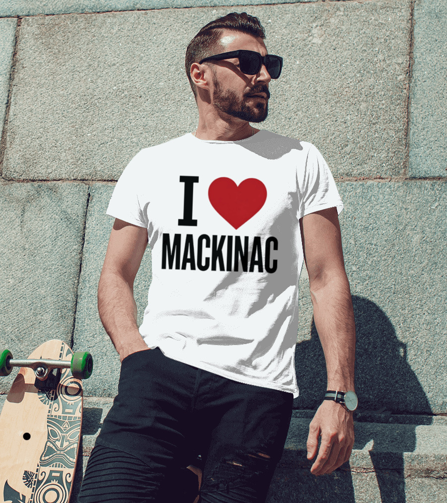 I Love Mackinac Michigan Travel Vacation T-Shirt