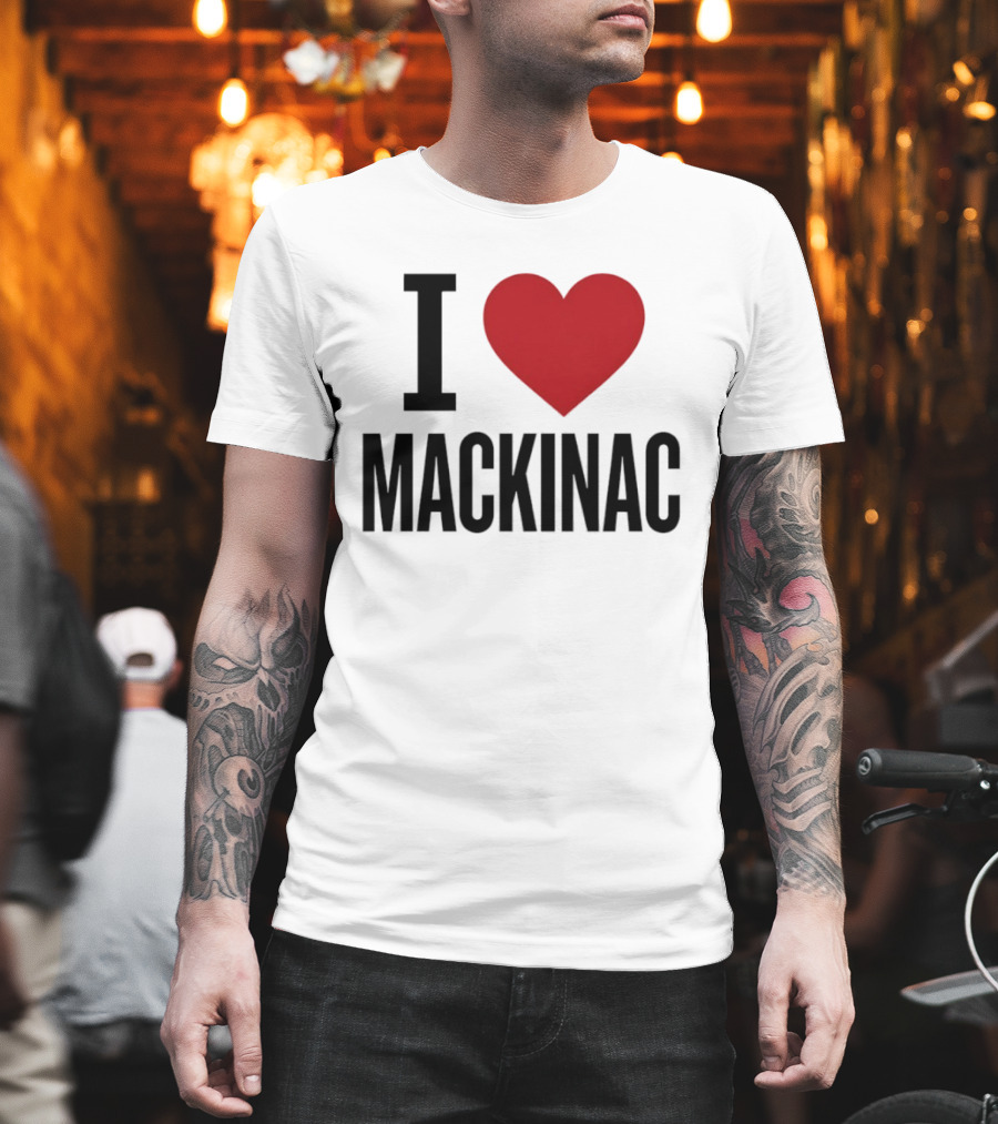 I Love Mackinac Michigan Travel Vacation T-Shirt