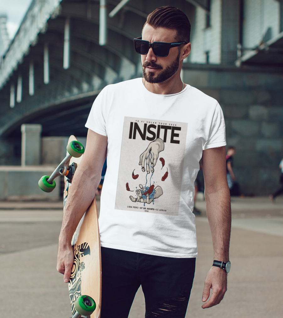 INSITE Te Vi Volar Tour 2026 Lima Perú 07 De Agosto CC Leguia T-Shirt