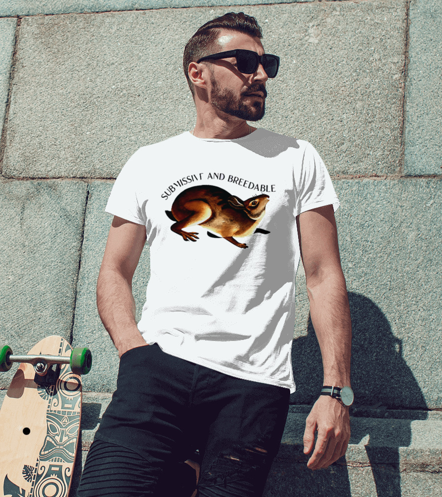 Submissive And Breedable Rabbit Meme T-Shirt