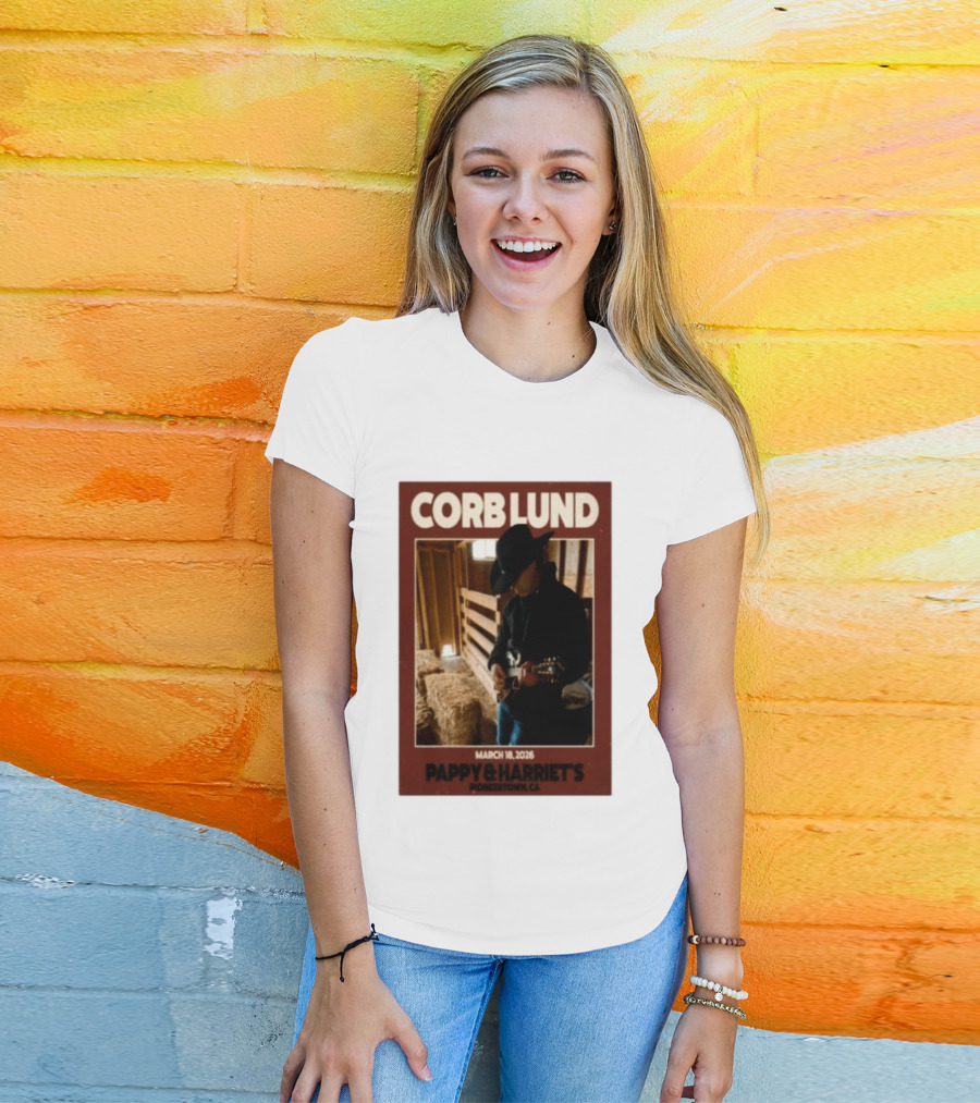 Corb Lund Live At Pappy & Harriet's Pioneertown CA March 18 2026 T-Shirt
