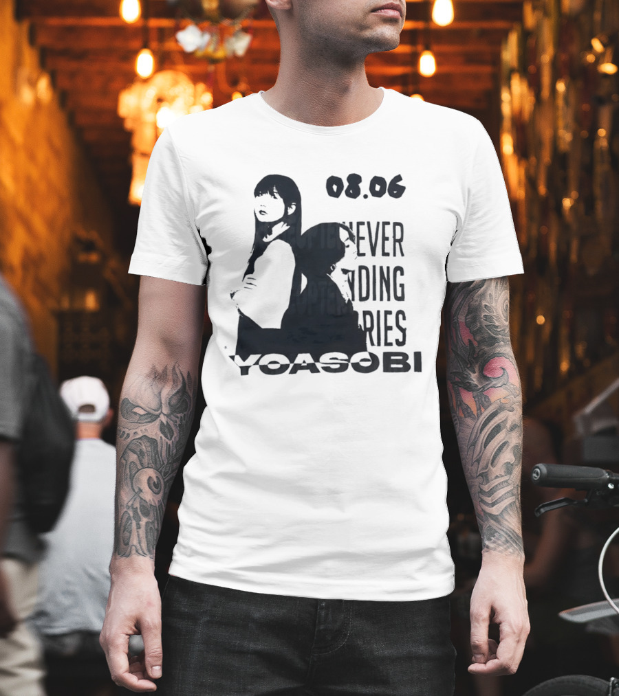 Yoasobi Never Ending Stories 08.06 J Pop Duo T-Shirt