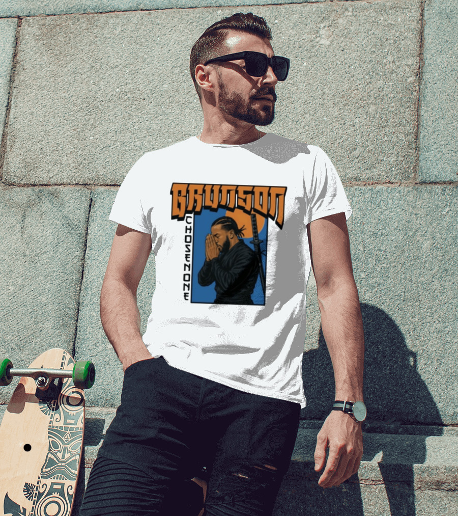 Brunson Chosen One Samurai Style Meditation And Sword T-Shirt
