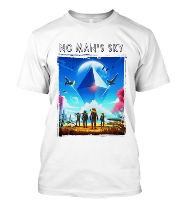 No Man's Sky Adventure With Spacecrafts And Explorers T-Shirt