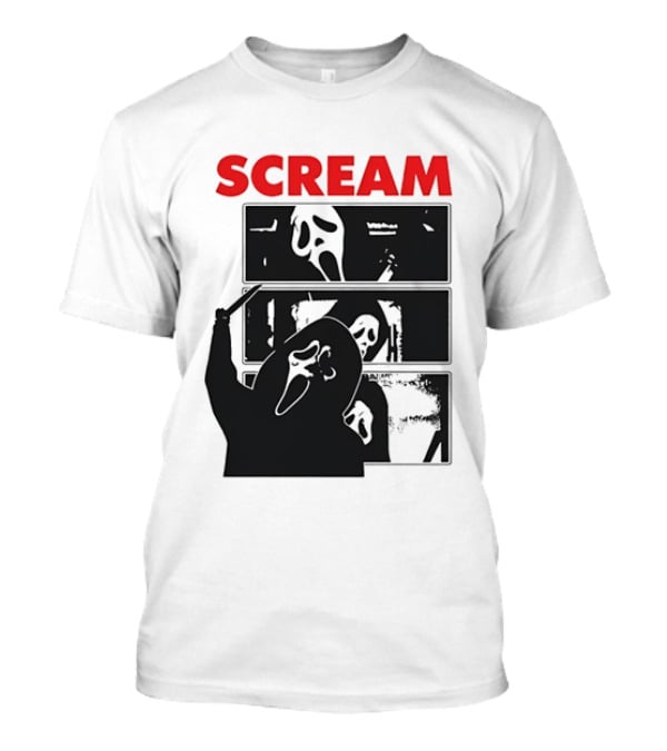 Scream Ghostface Slasher Horror Movie 90s T-Shirt