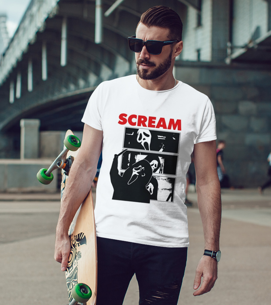Scream Ghostface Slasher Horror Movie 90s T-Shirt