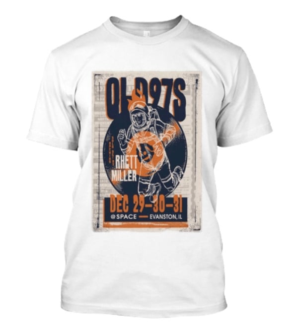 Old 97s Rhett Miller Dec 29 30 31 2025 Space Evanston Il T-Shirt