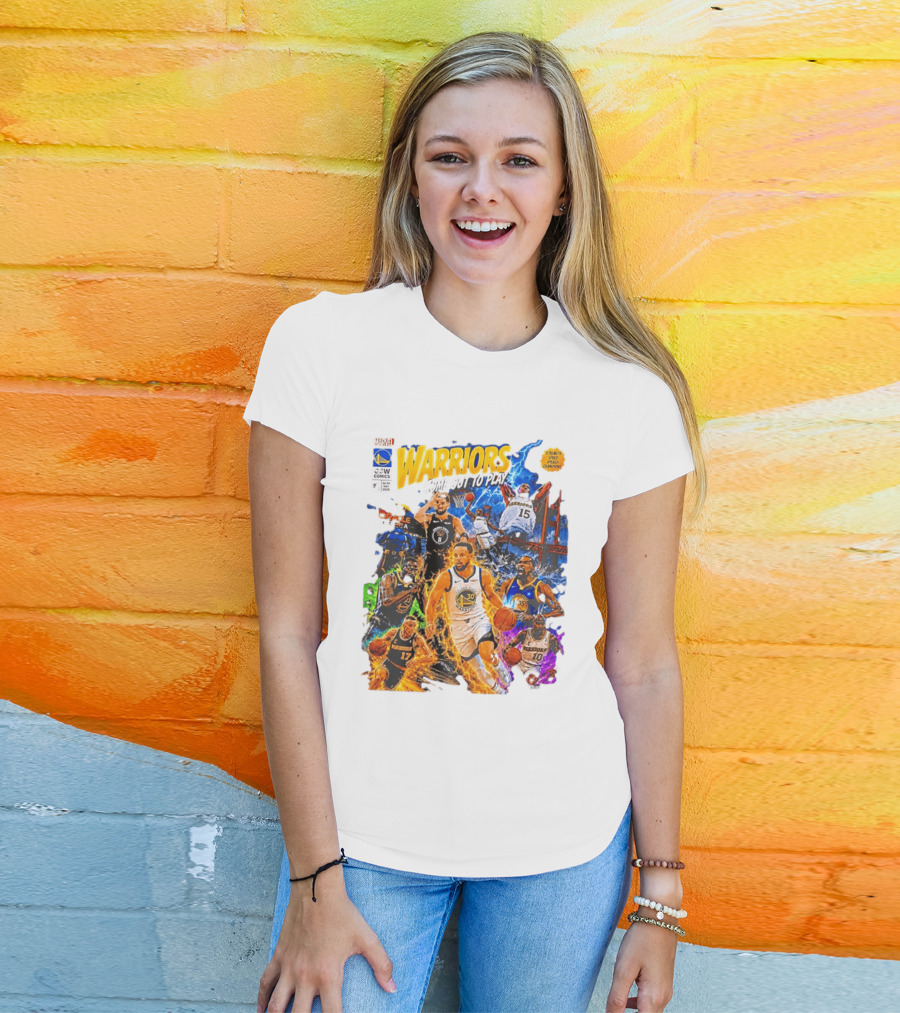 Golden State Warriors Come Out To Play Comic Book Marvel Oracle Arena T-Shirt