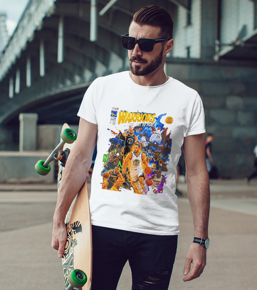 Golden State Warriors Come Out To Play Comic Book Marvel Oracle Arena T-Shirt