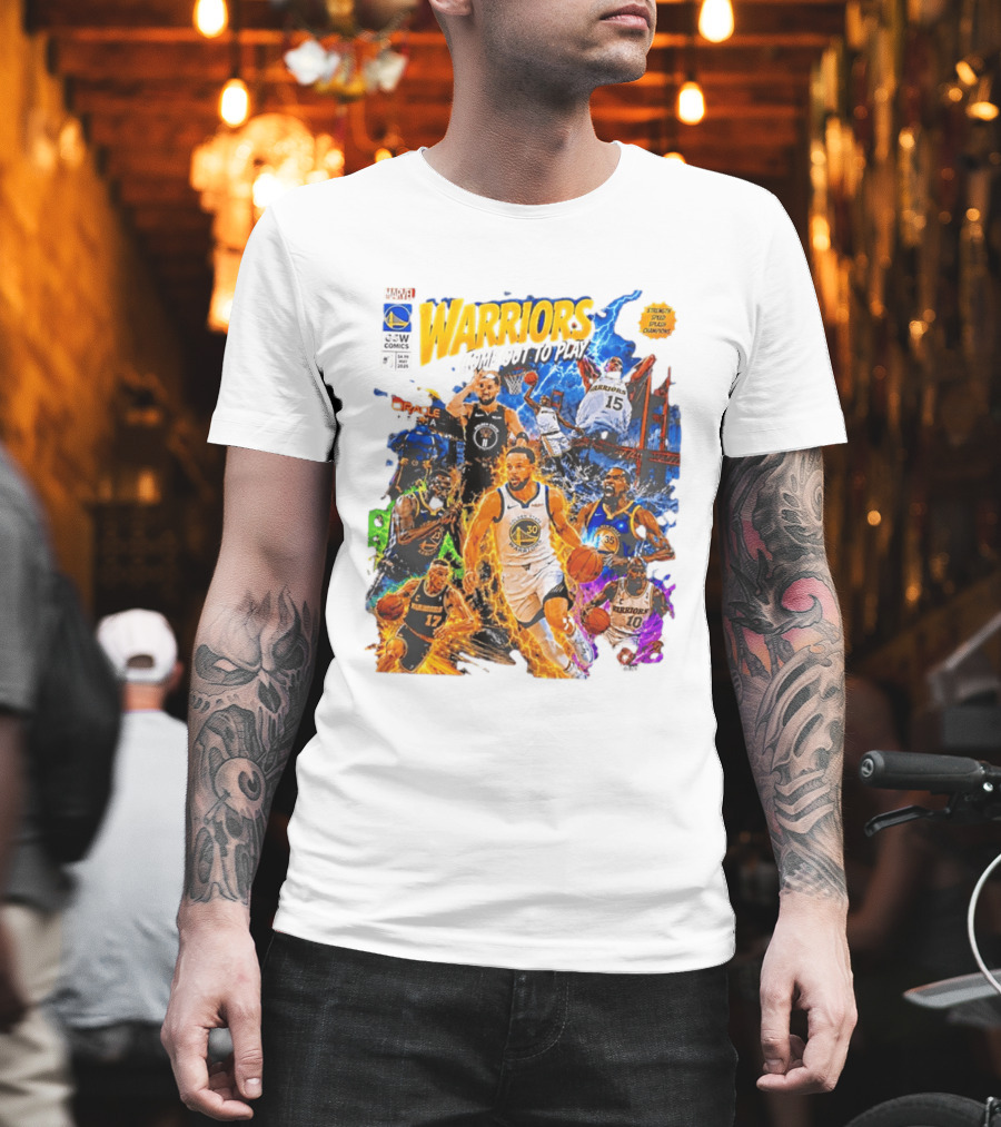 Golden State Warriors Come Out To Play Comic Book Marvel Oracle Arena T-Shirt