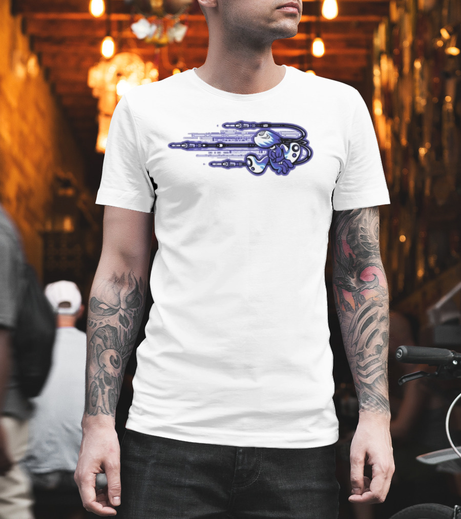 Techno Virus Digitalvirus No1 Cyber Character With Circuit T-Shirt