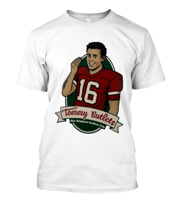 Tommy DeVito 16 Football Jersey Tommy Cutlets The Original Italian Sub T-Shirt