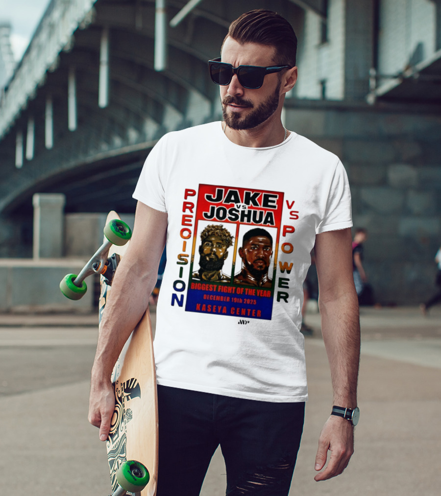 Jake Paul Vs Anthony Joshua Precision Vs Power Biggest Fight Of The Year December 19th 2025 Kaseya Center T-Shirt
