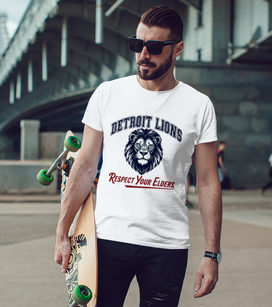Detroit Lions Respect Your Elders T-Shirt