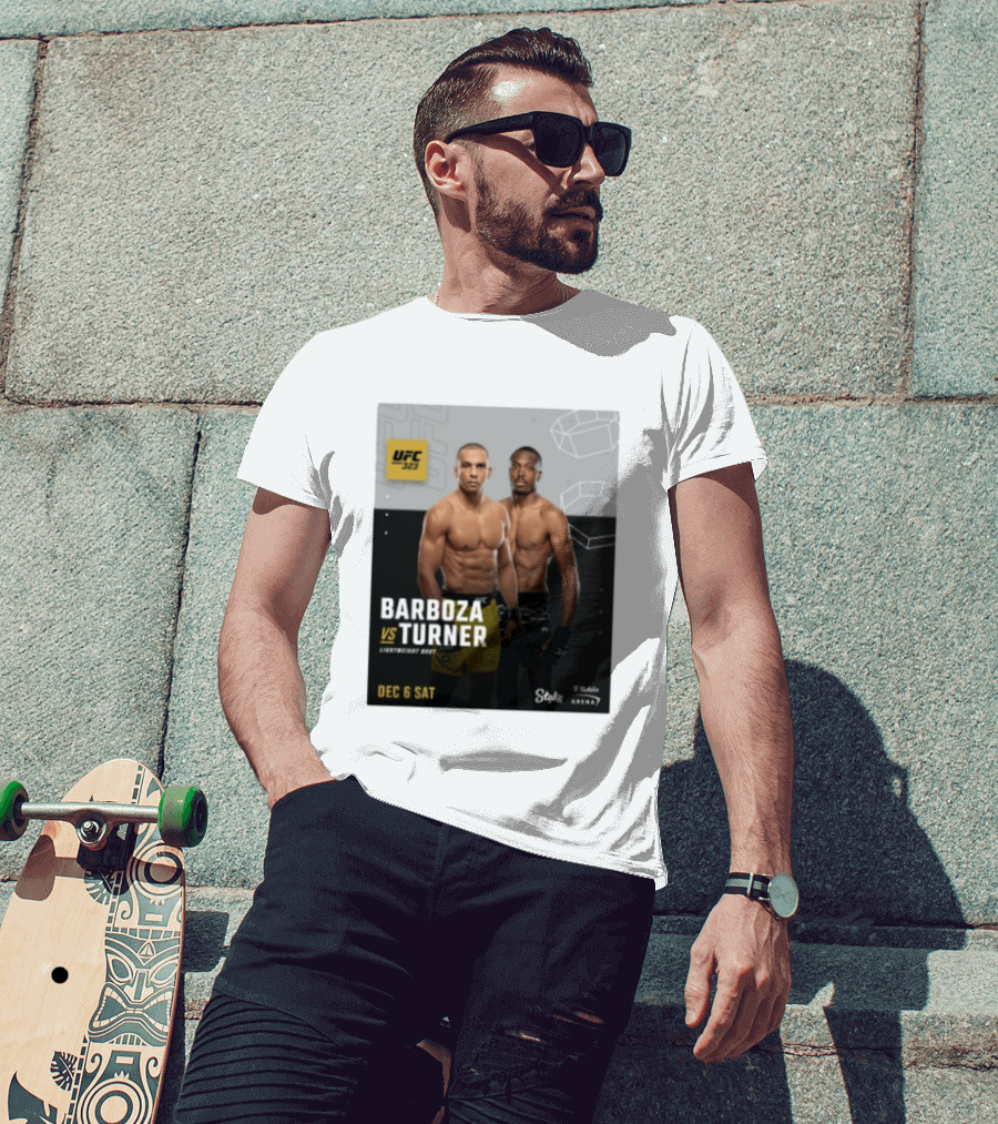 UFC 323 Barboza Vs Turner Lightweight Bout December 6 Sat 2025 Mobile Arena T-Shirt