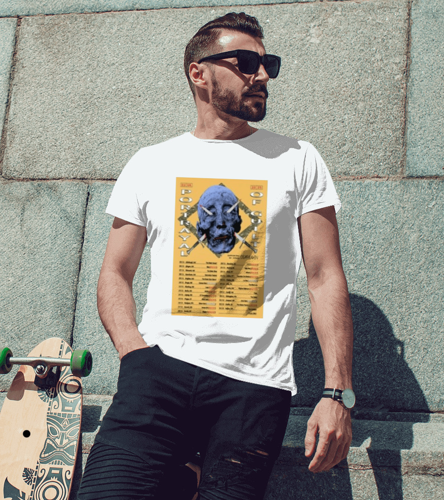 Portrayal Of Guilt Europe Tour 2025 Featuring Deafheaven Dates And Locations T-Shirt