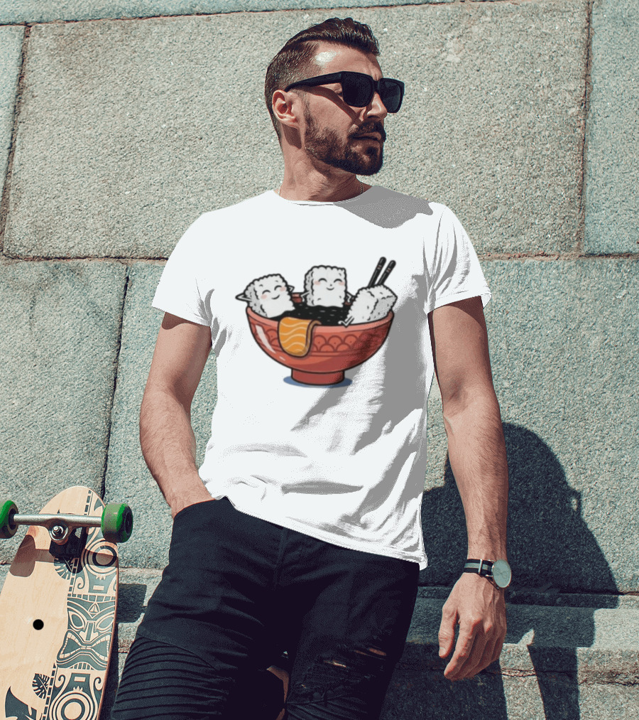 Original Sushi Relax Soaking In Soy Sauce Bowl T-Shirt