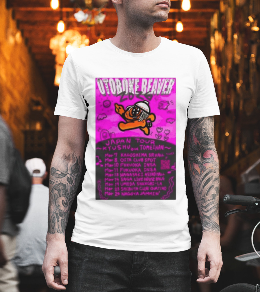 Otoboke Beaver Japan Tour 2026 Kyushu Tomiehan Kagoshima Oita Fukuoka Nagasaki Saga Umeda Shibuya Nagoya T-Shirt