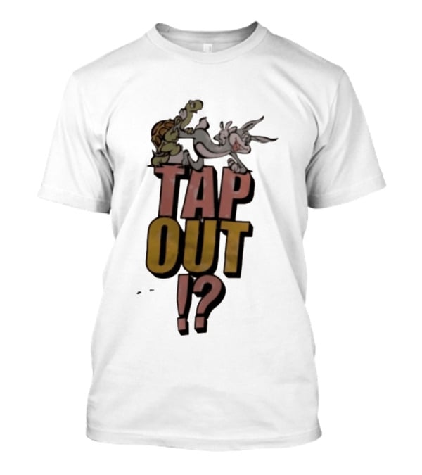 Turtle And Rabbit Tap Out Wrestling Match Showdown T-Shirt