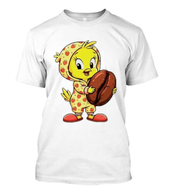 Tweety Coffee I Haven't Lost My Mind Half Of It Just Wandered Off Pajamas With Strawberry Onesie And Coffee Bean T-Shirt