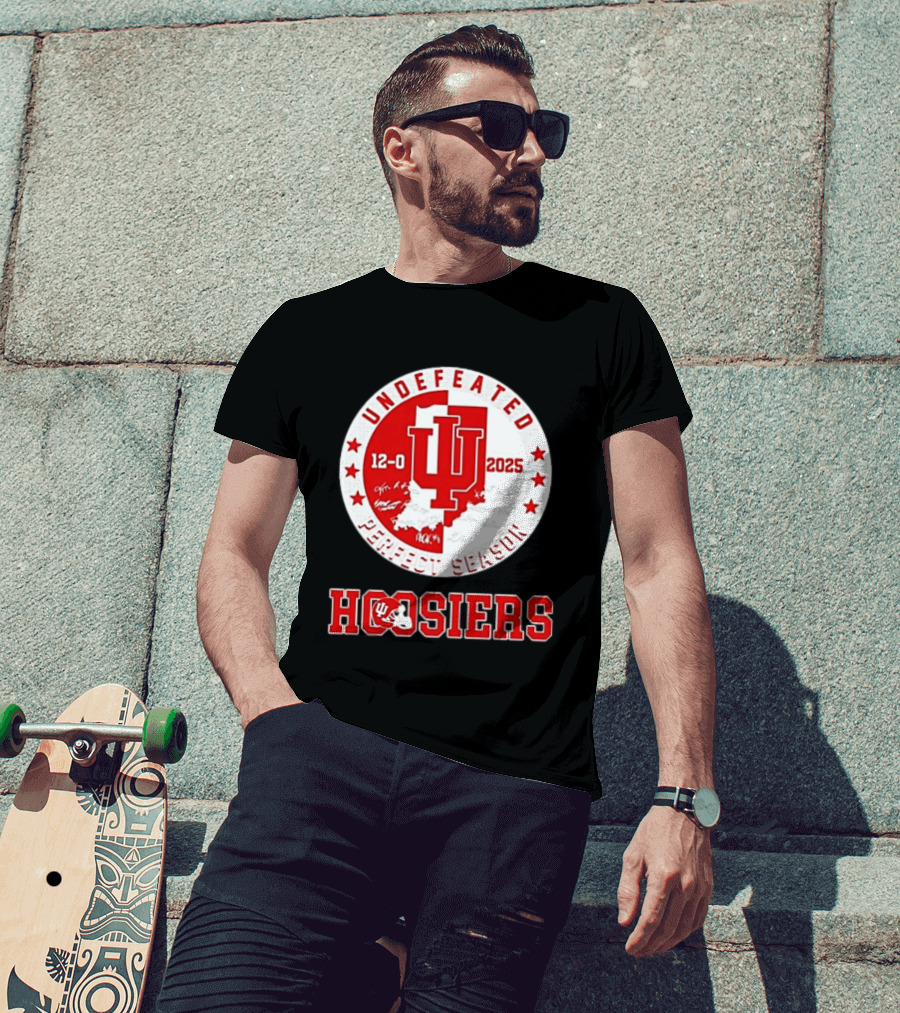 Indiana Hoosiers 12 0 Undefeated 2025 Perfect Season T-Shirt