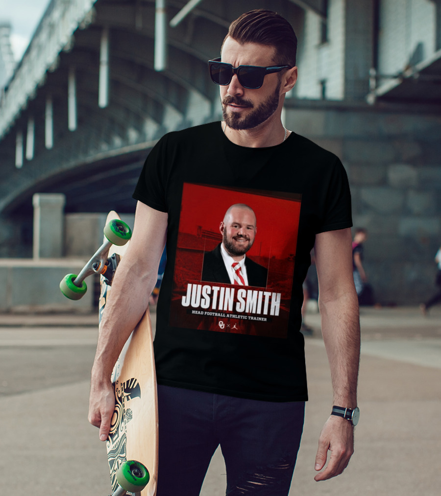Justin Smith Oklahoma Head Football Athletic Trainer OU T-Shirt