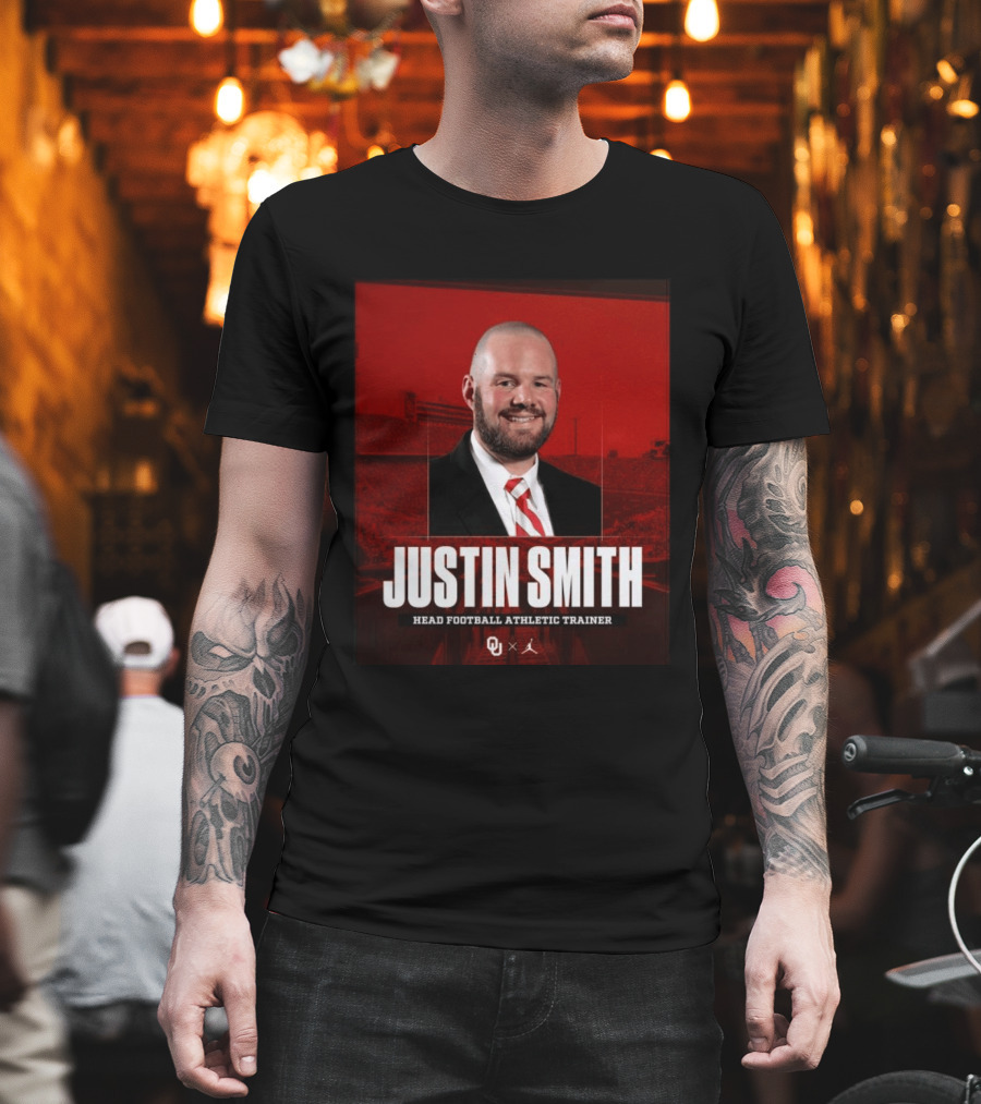 Justin Smith Oklahoma Head Football Athletic Trainer OU T-Shirt